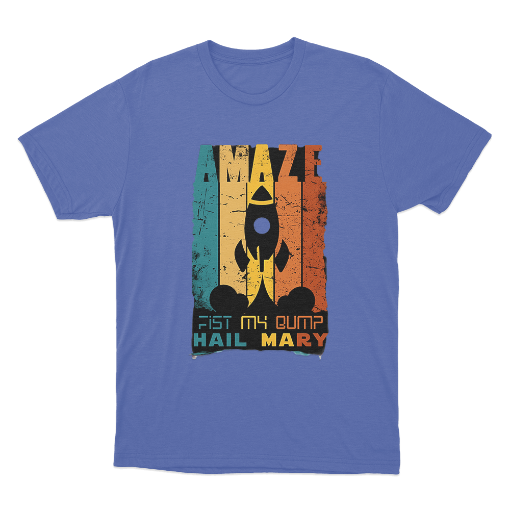 Amaze Fist My Bump T Shirt Blue Amaze Fist My Bump T Shirt Blue