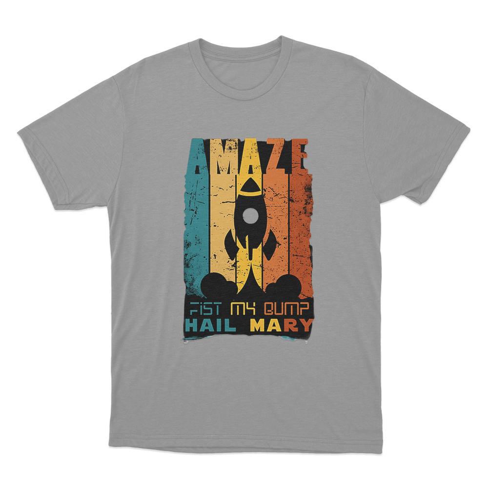 Amaze Fist My Bump T Shirt Grey Amaze Fist My Bump T Shirt Grey