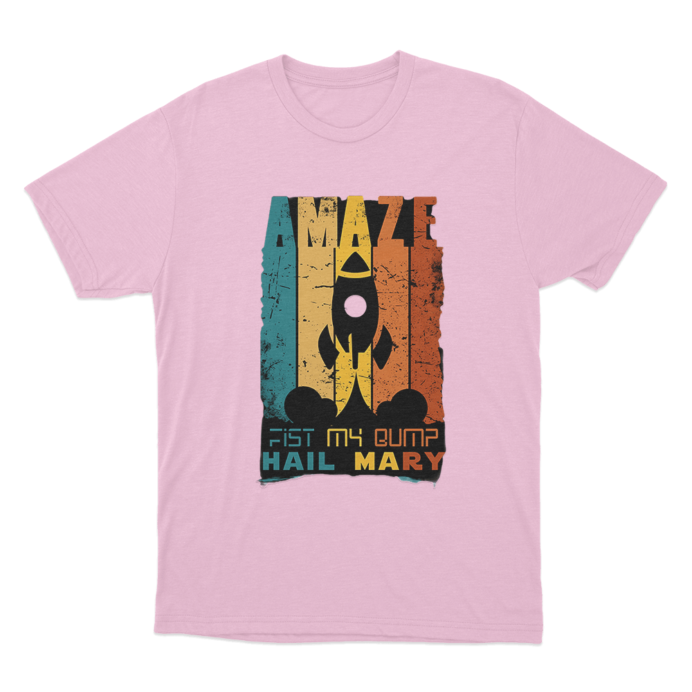 Amaze Fist My Bump T Shirt Pink Amaze Fist My Bump T Shirt Pink