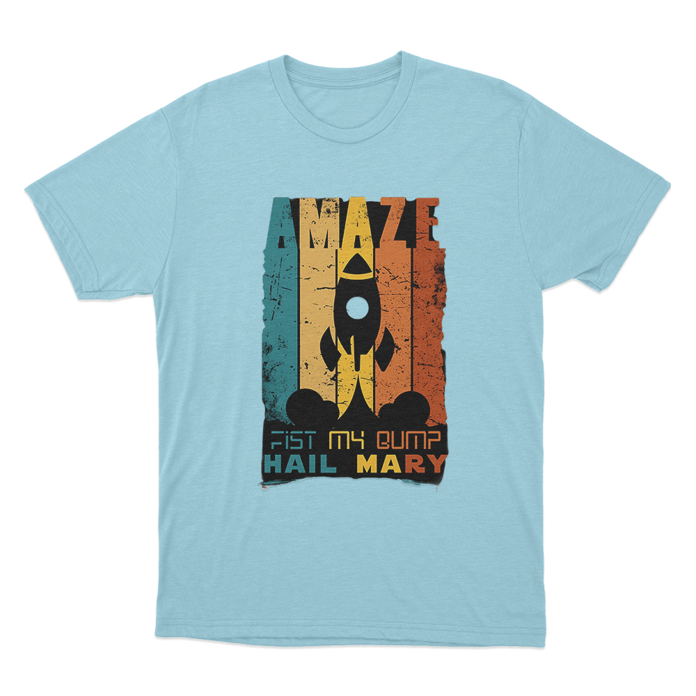 Amaze Fist My Bump T Shirt Sky Blue Amaze Fist My Bump T Shirt Sky Blue