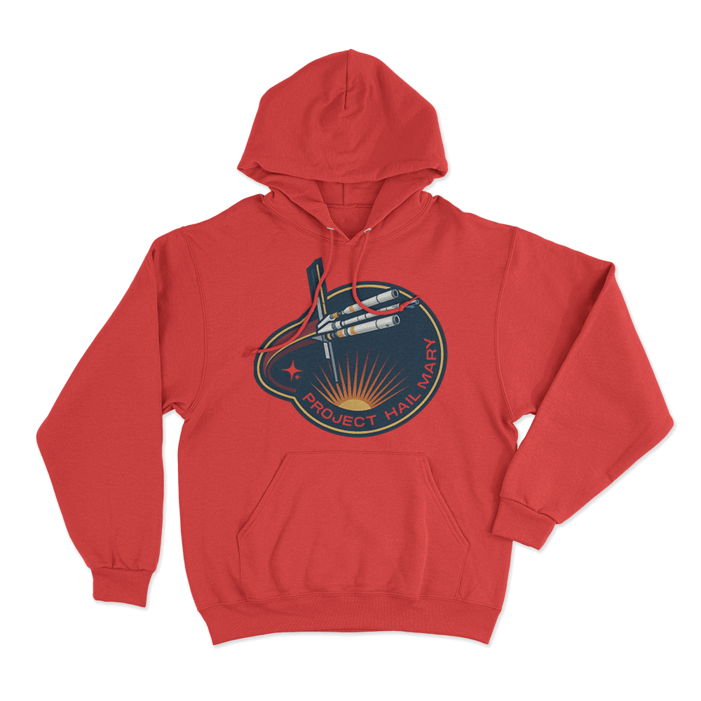 Project Hail Mary Hoodie Red Project Hail Mary Hoodie Red