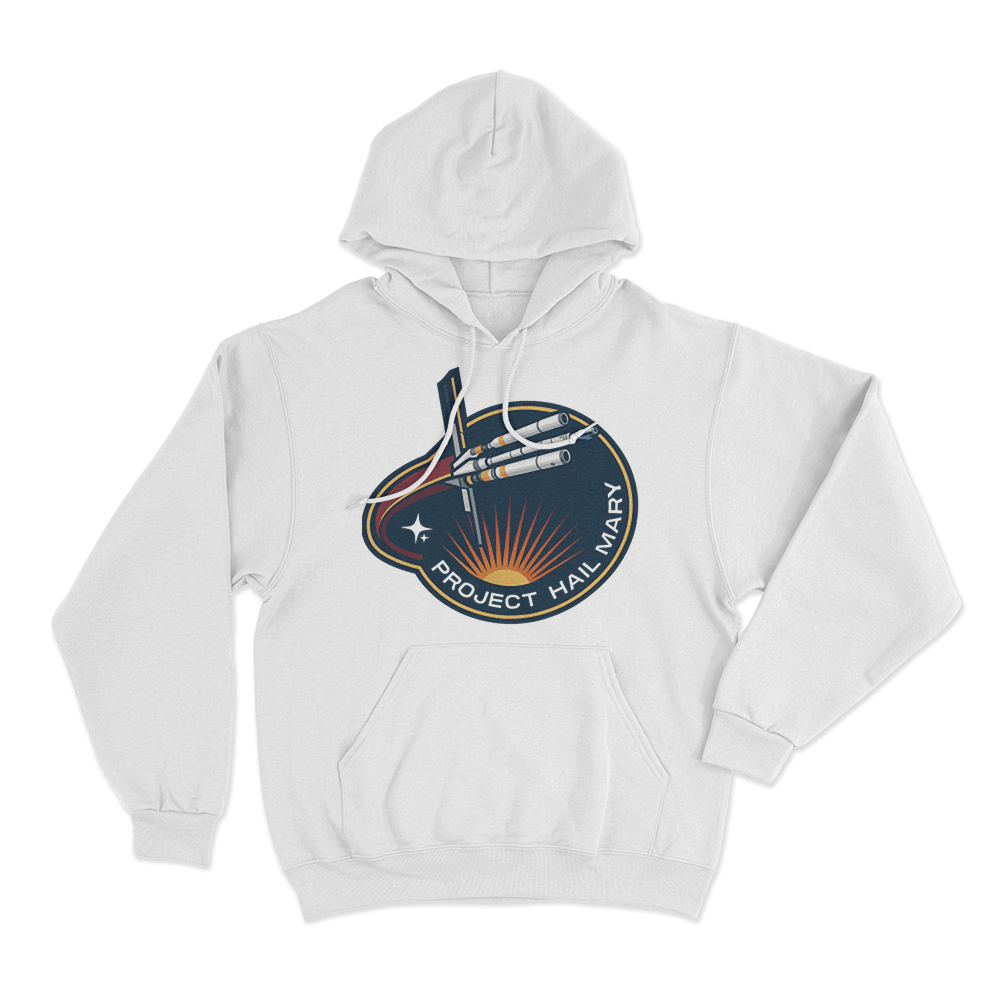 Project Hail Mary Hoodie White Project Hail Mary Hoodie White