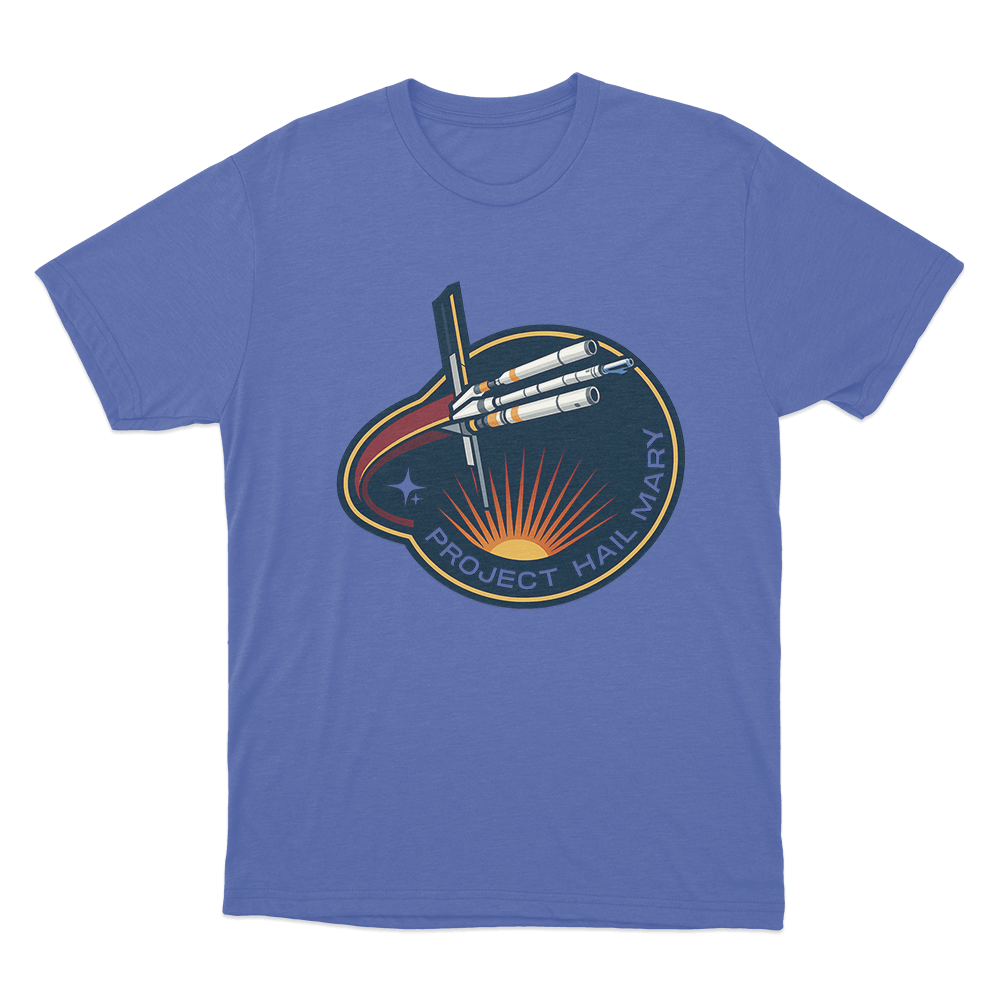 Project Hail Mary T Shirt Blue Project Hail Mary T Shirt Blue