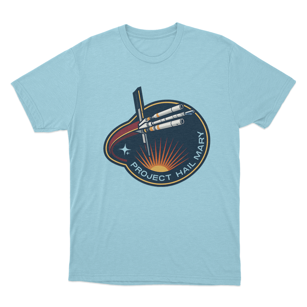 Project Hail Mary T Shirt Sky Blue Project Hail Mary T Shirt Sky Blue
