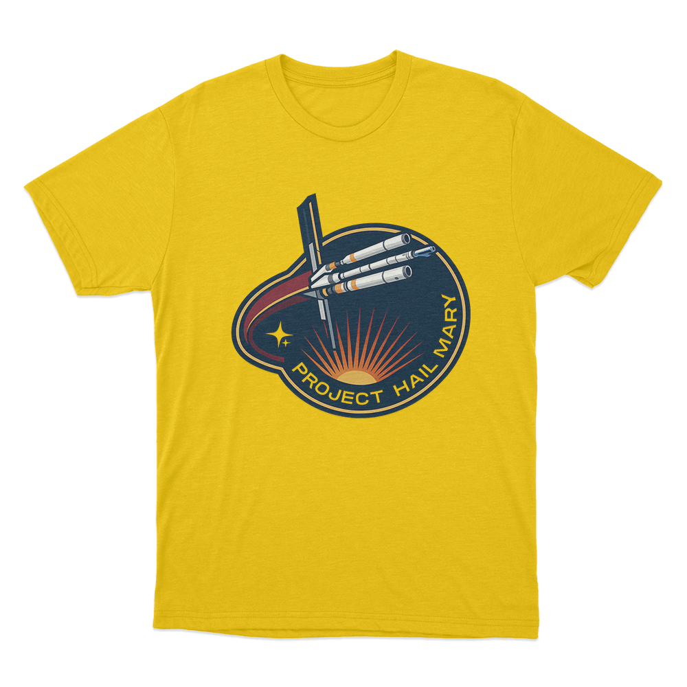 Project Hail Mary T Shirt Yellow Project Hail Mary T Shirt Yellow